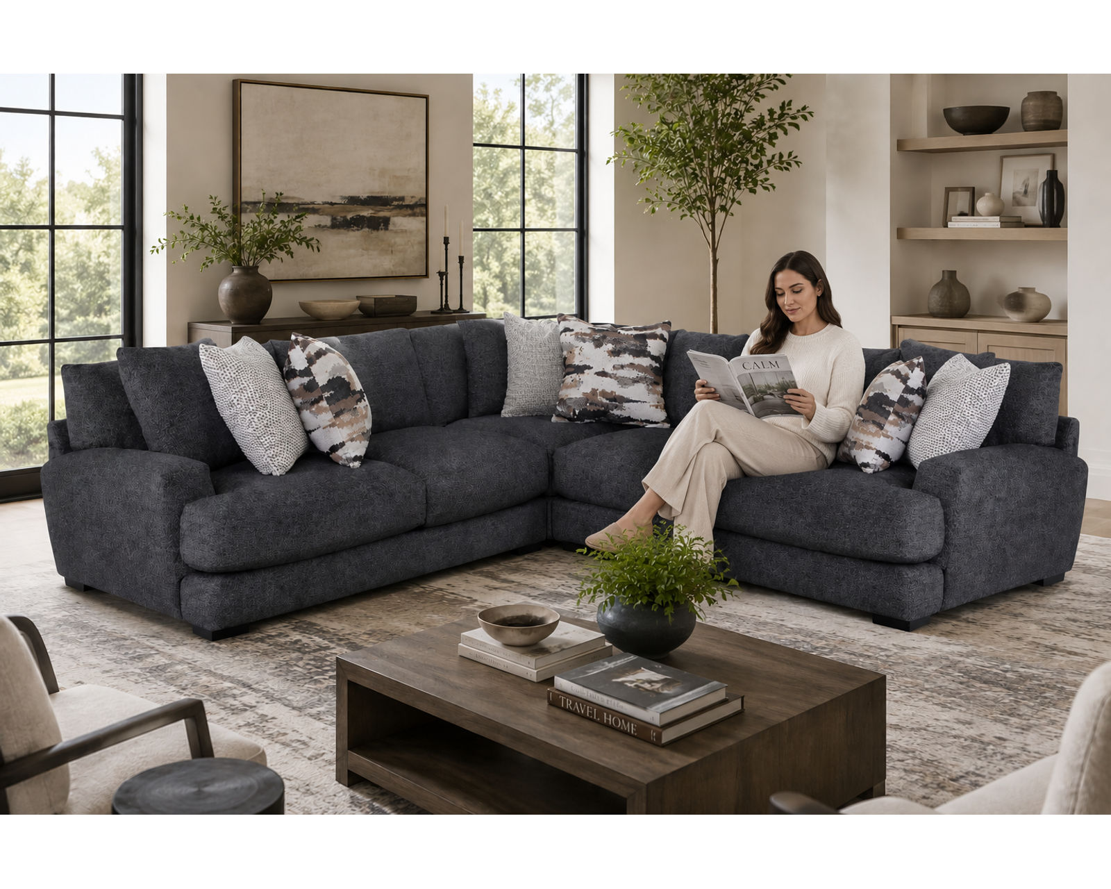 Collins 810 Modular Sectional (Modern Comfort. Performance Fabric. Made for Real Life) - Designer Style Without the Designer Price.