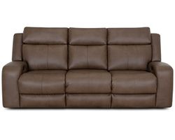 Winston 92" Reclining Sofa with Drop-Down Table &amp; Cupholders Taupe (Sophisticated Style. Serious Comfort. Neori Air Massage Option)