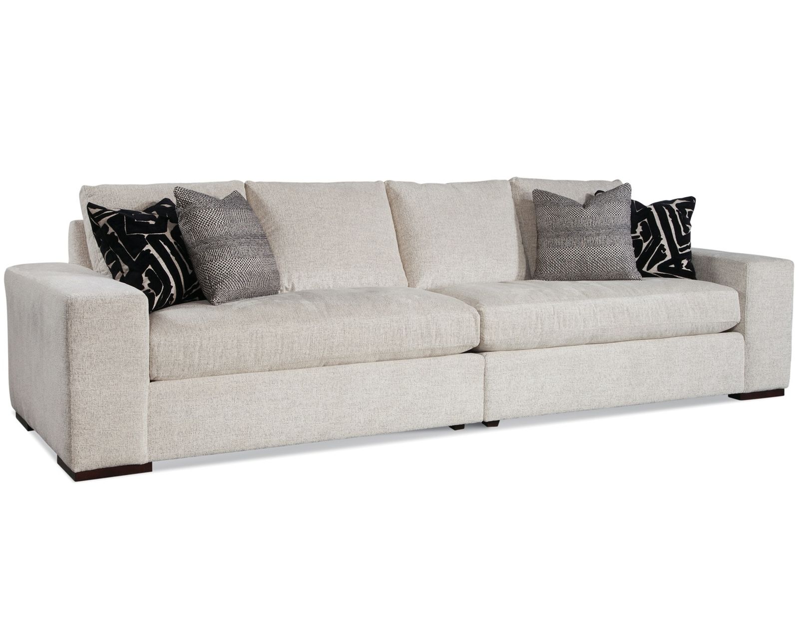 Memphis Bench Seat 126" Sofa Sectional (+69 fabrics) - Layout A: Memphis Bench Seat 126" Sofa Sectional