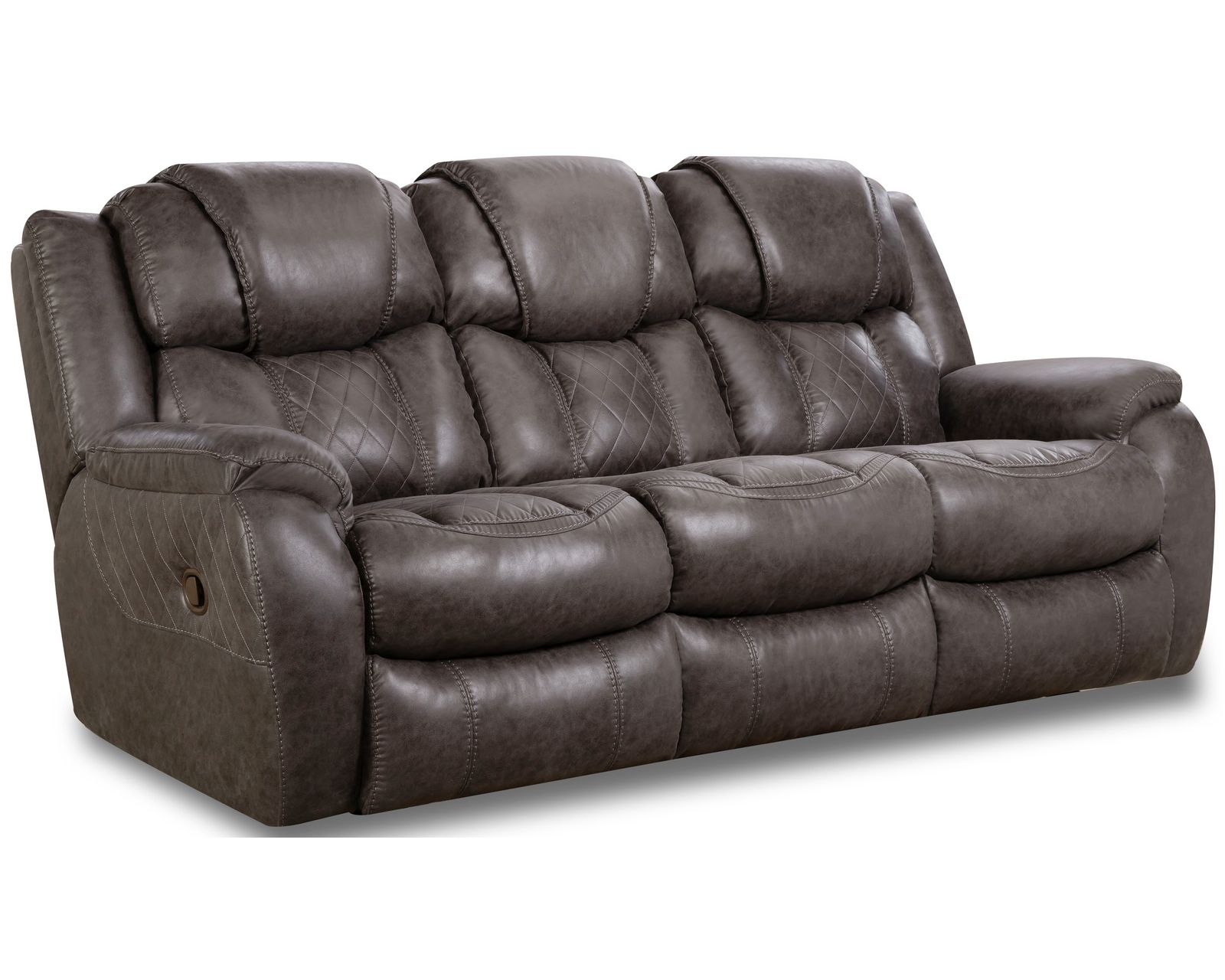 Rayna 88" Double Reclining Sofa Grey (In stock)