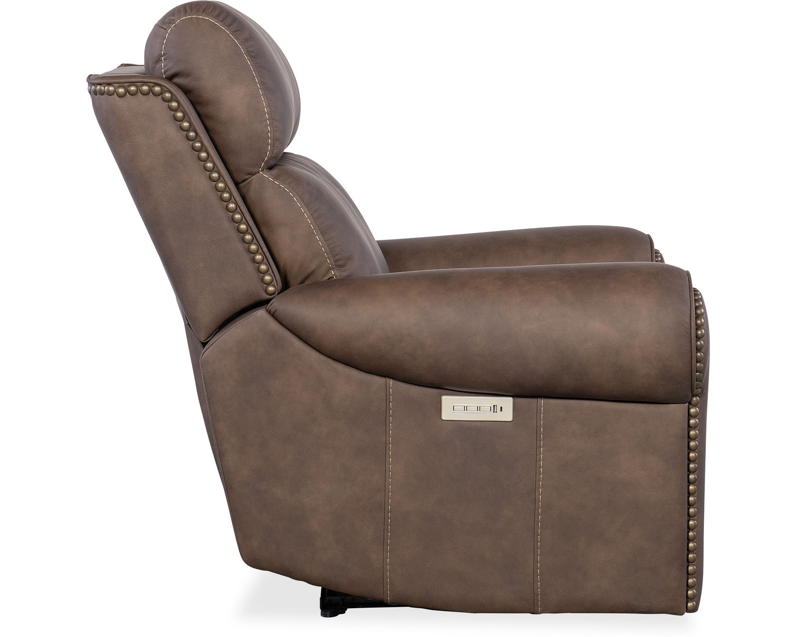 Duncan Triple Power Recliner Brown (In stock) - Duncan Power Recliner with Power Headrest & Lumbar