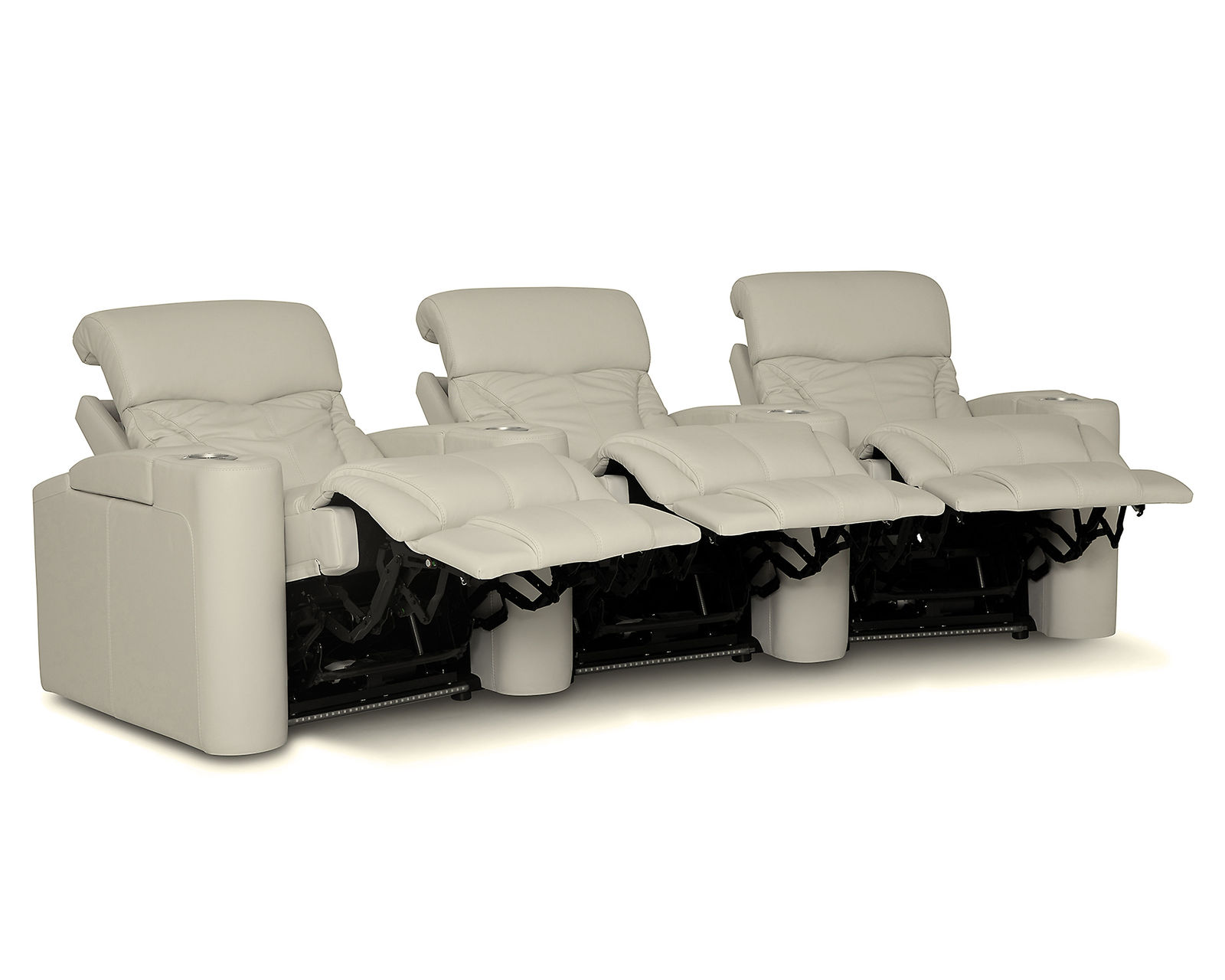 Vivid 41095 Triple Power Home Theater Sectional (+200 colors) - Triple Power - Power Recline, Power Headrest and Power Lumbar