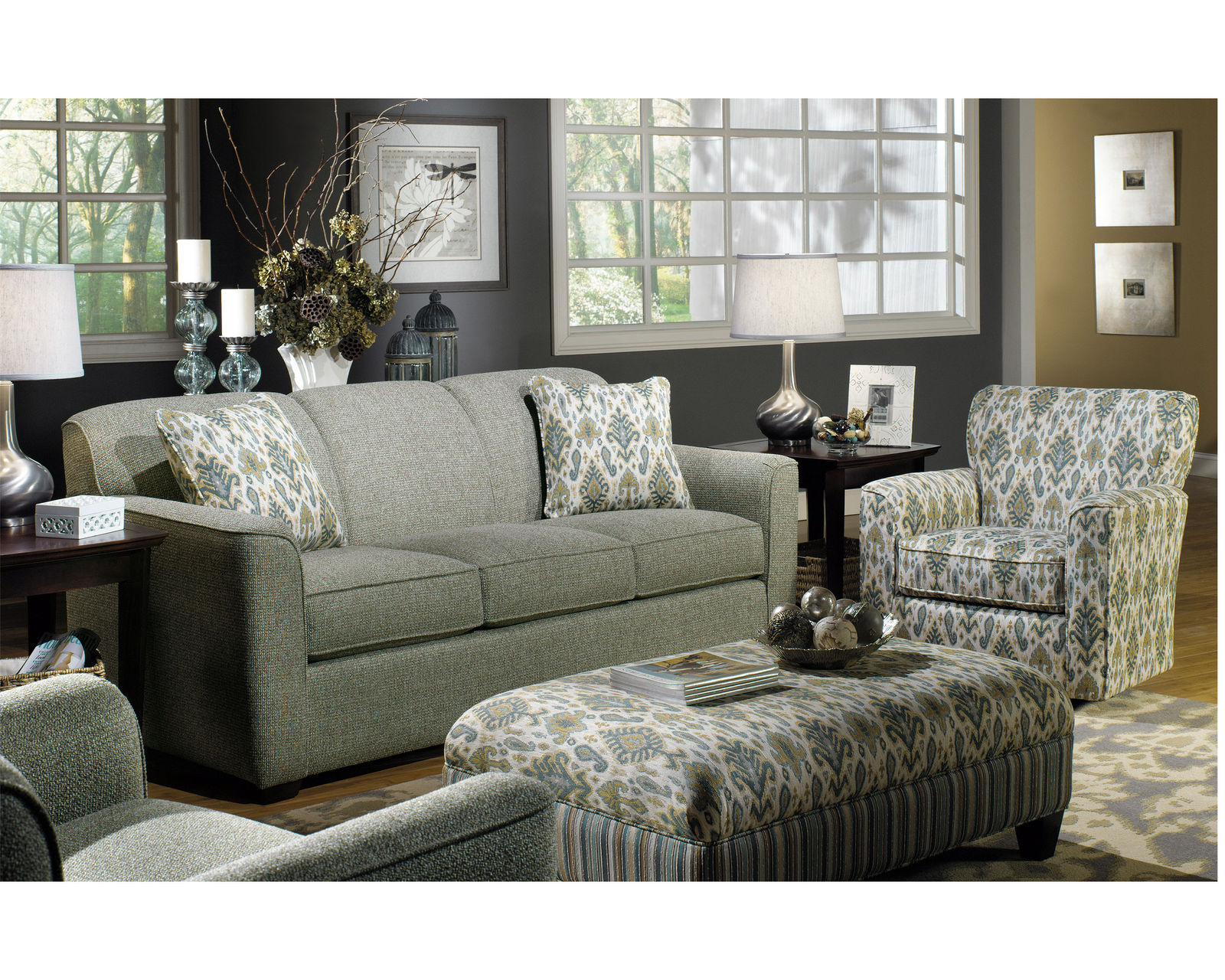 Rosie 82" Sofa (Performance fabrics) 7255 - Over 100 High Performance fabrics available.