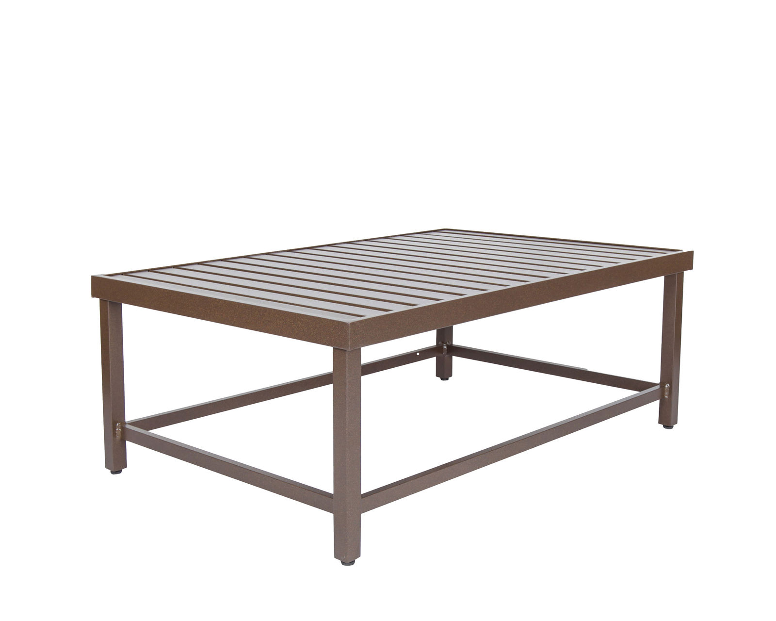 Cypress Cushion Lounge Chair (110 fabrics - 8 metal finishes) - Artisan Rectangular Cocktail Table