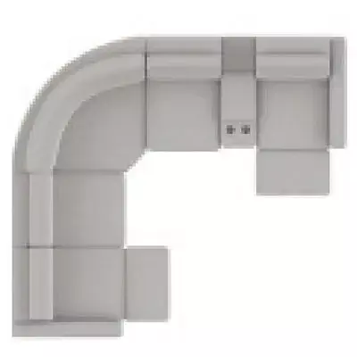 Layout B: Six Piece Reclining Sectional 110 x 123" (2 recliners)