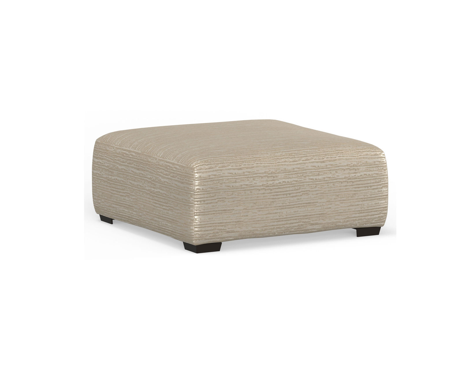 Hyde Park 94" Stationary Sofa (2 colors) includes pillows - Hyde Park Square Cocktail Ottoman in Porcelain