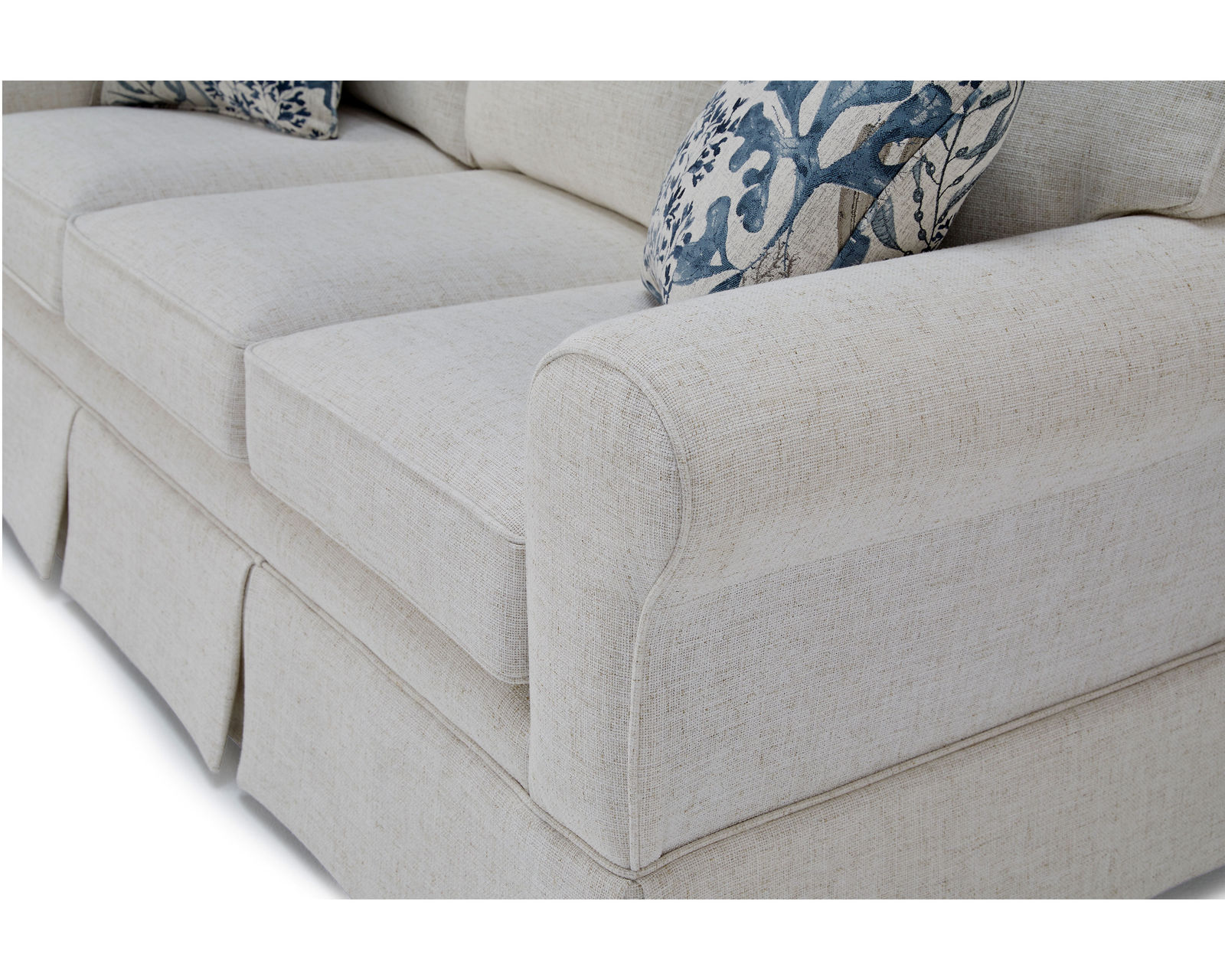 Susanna Stationary Sofa (+139 fabrics) 83" - Traditional skirted design