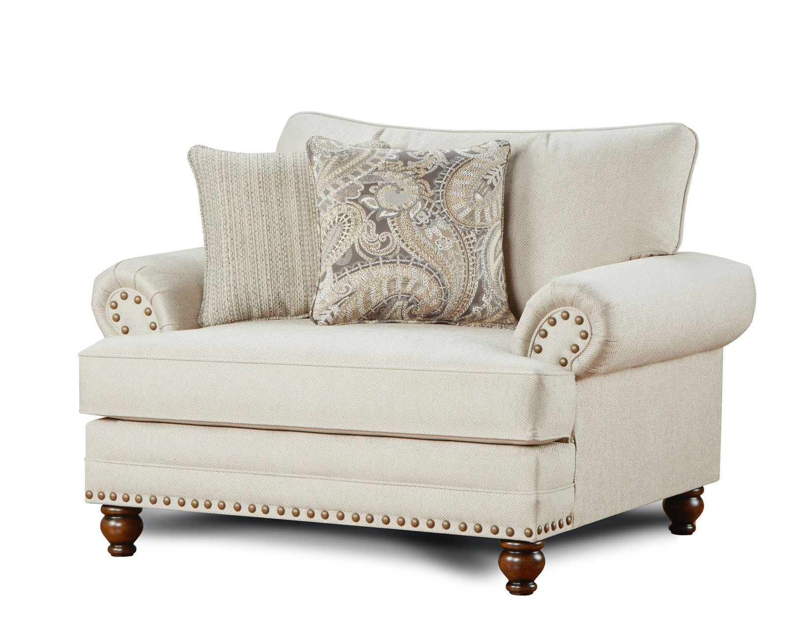 Carys Doe 3 Piece Living Room (Includes sofa - accent chair - cocktail ottoman) - Carys Doe Chair and 1/2