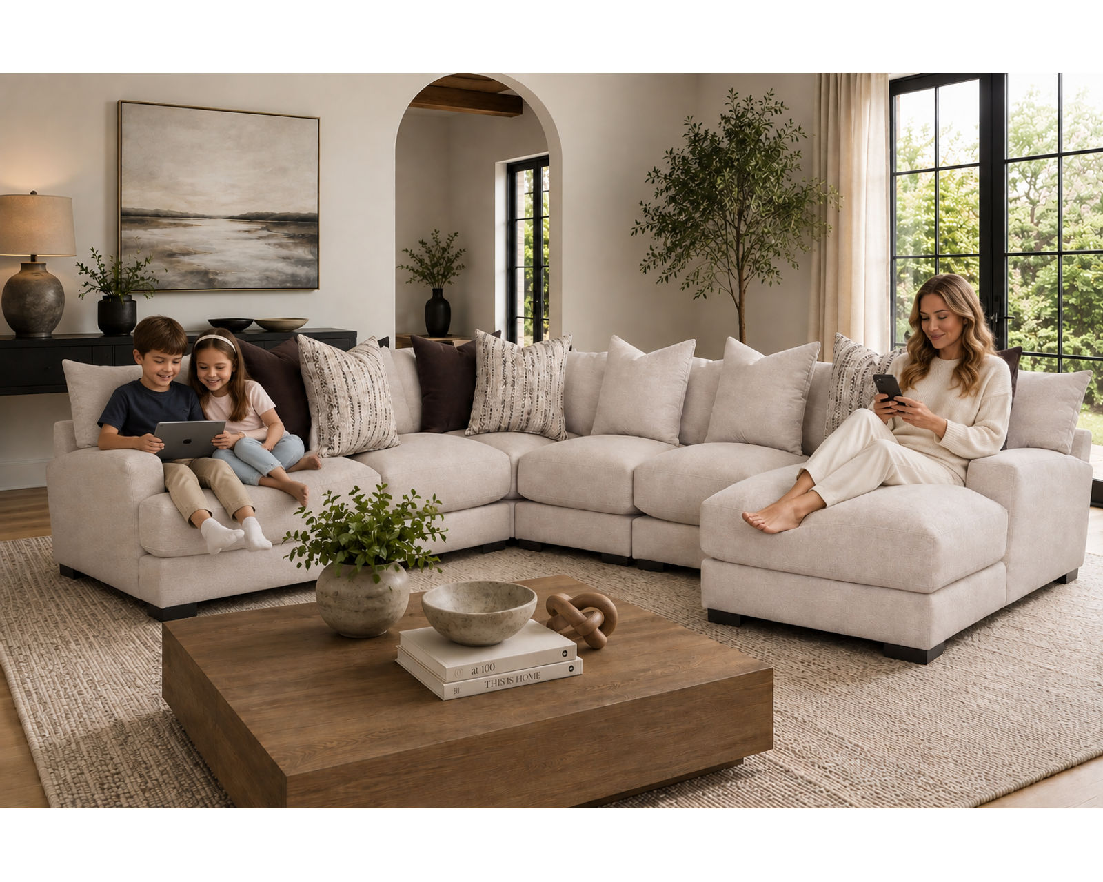 Hannigan 808 Modular Sectional (Designer Style. Sink-In Comfort. Made for the Way You Live.) - The Designer Look—Without the Designer Budget.