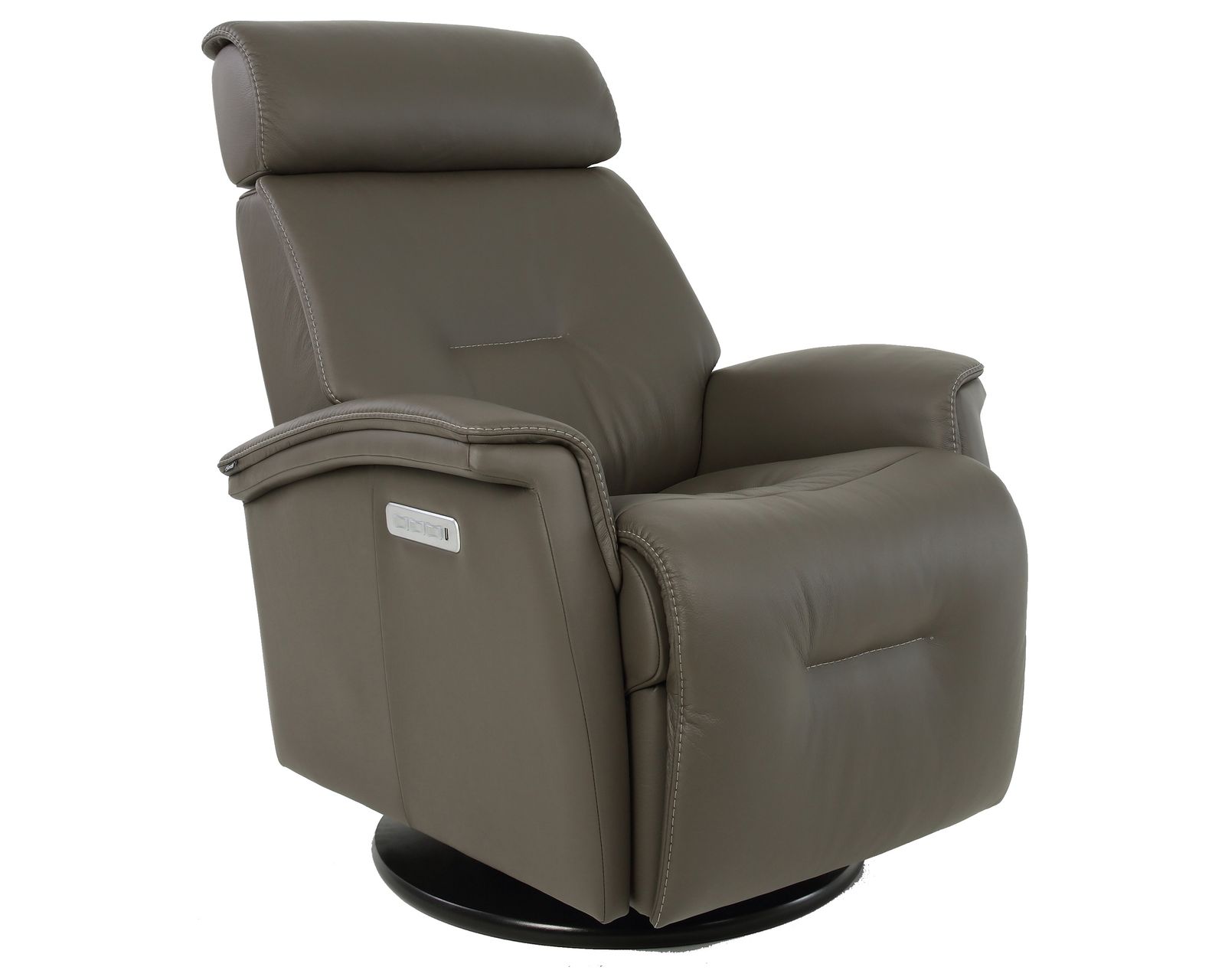 Rome Triple Power Swivel Glider Recliner Graphite (In stock - Fast shipping)