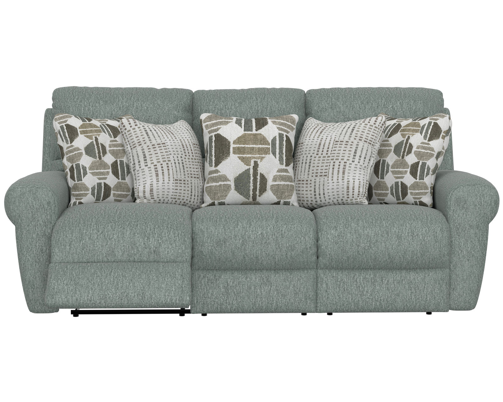 Kellen 113 Ecru Reclining Sofa - 86" (+2 colors) includes pillows - Kellen 86" Lay Flat Reclining Sofa