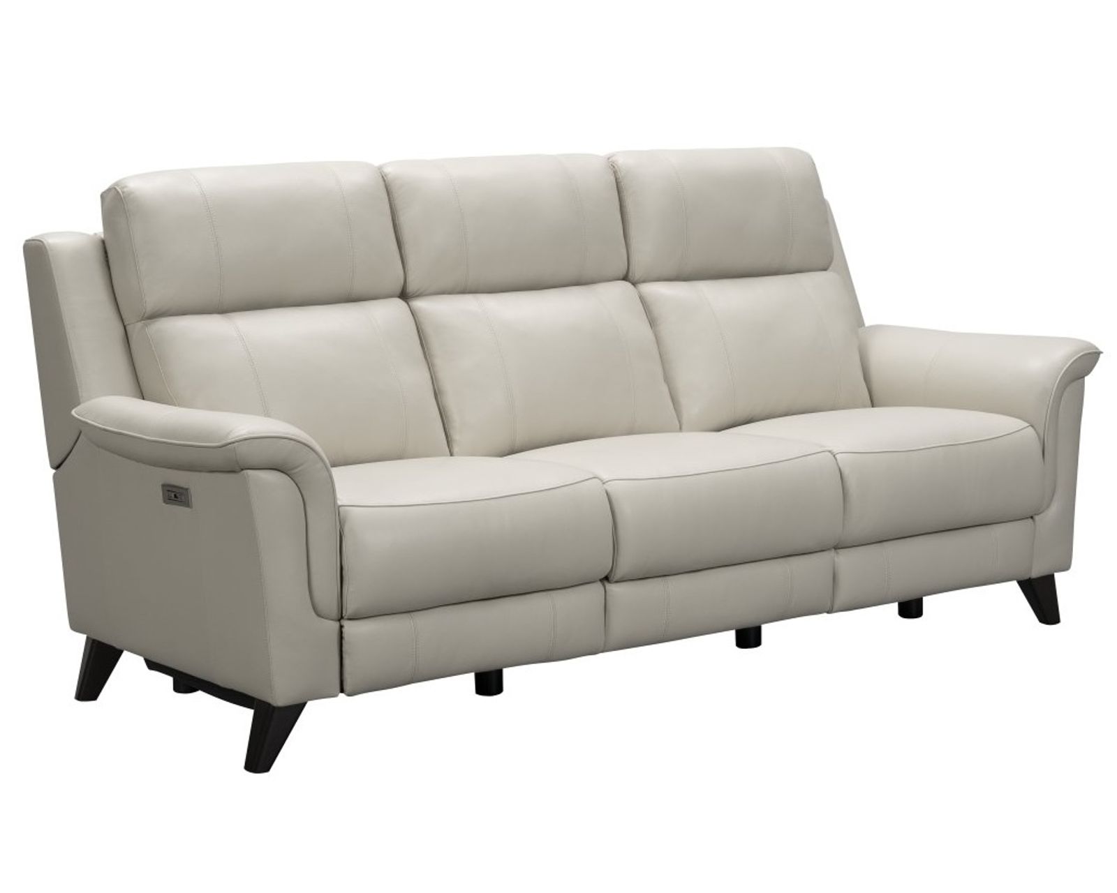 Kester 86" Leather Power Headrest Power Reclining Sofa (Mint) In stock - Also available in leather color Cream
