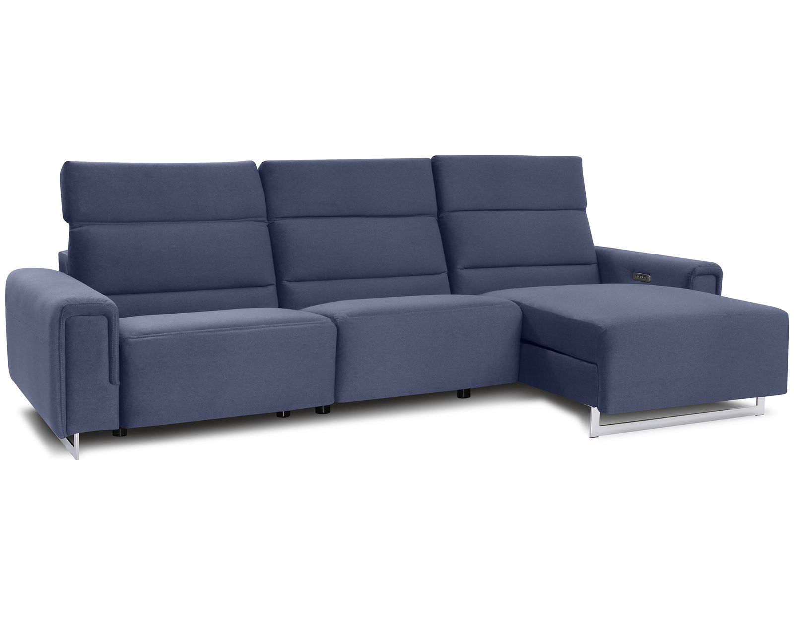 Armina 44010 Power Headrest Power Reclining Sectional (+50 fabrics) - Layout I: Three Piece Reclining Sectional 117" x 64"	