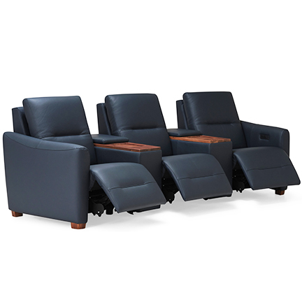 Layout I: Five Piece Home Theater Sectional (3 recliners) 116" wide