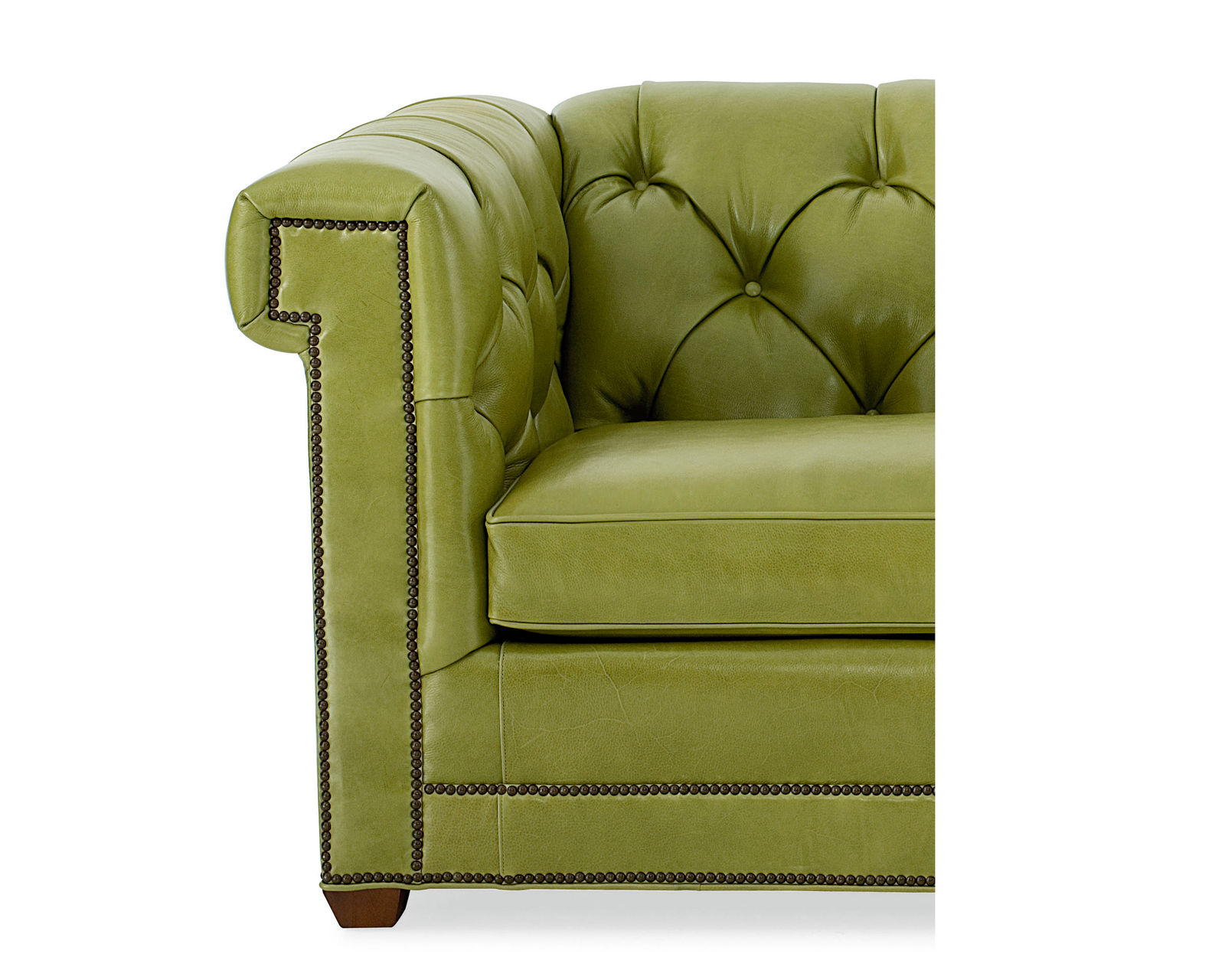 Claybourne Leather 76" - 86" or 98" Nailhead Sofa (+45 leathers) - Claybourne 76" Leather Sofa