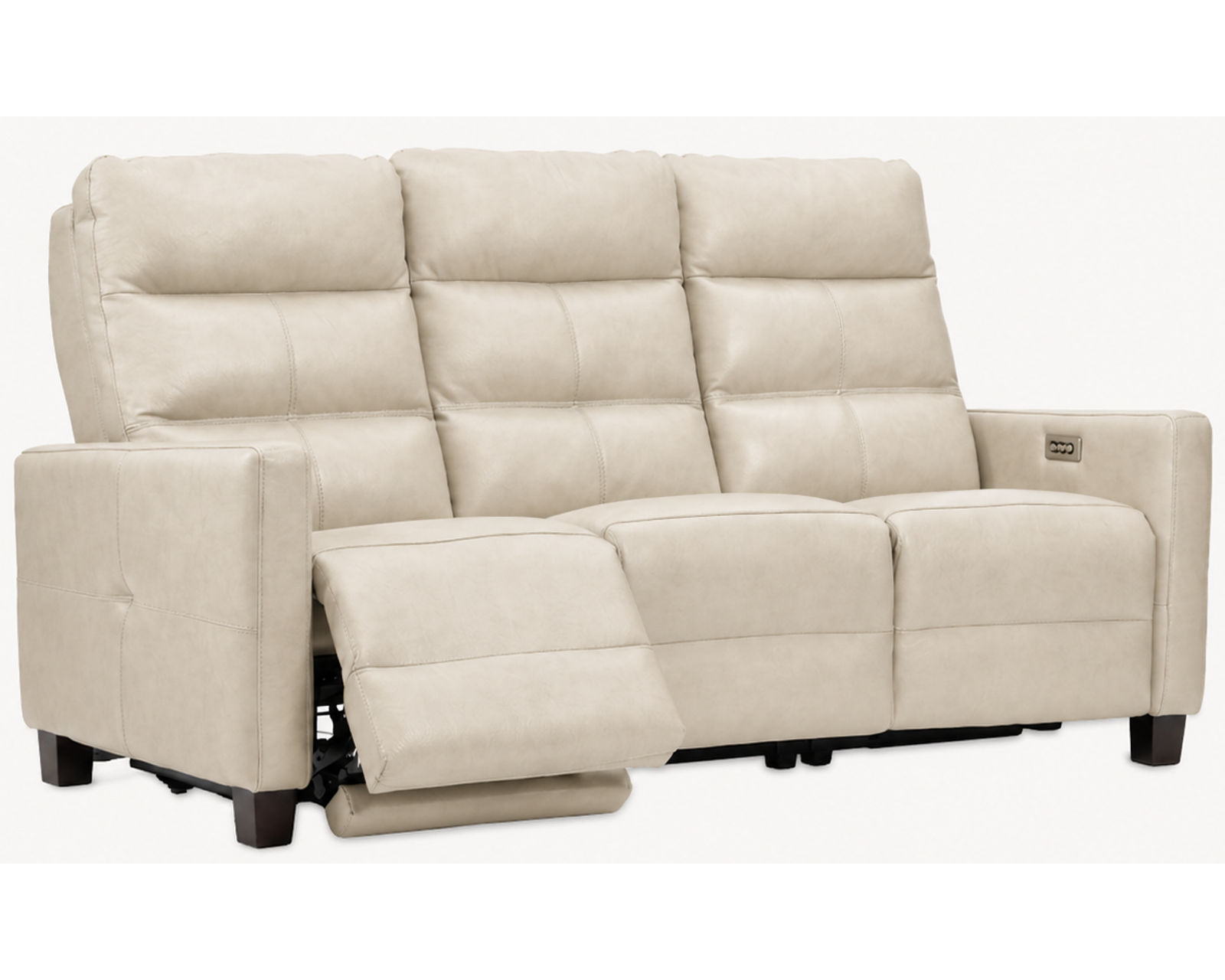 Elran Lane Dual Power Reclining Sofa — Available in Standard & Wide Cushions, 140+ Leather Options, and 75", 79", or 107" Widths - 	Lane 79" Power Headrest Power Reclining Sofa (3 cushions)