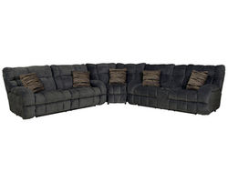 Ashland 3-Piece Wide Seat Lay Flat Reclining Sectional (two colors)