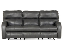 Angelo 83" Lay Flat Power Headrest Power Reclining Leather Sofa (2 colors)