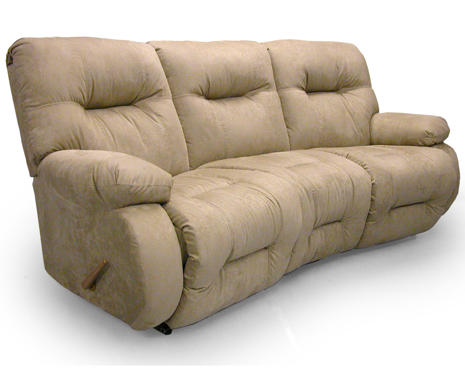 Brinley Double Reclining Console Loveseat (+100 fabrics) - Brinley Double Reclining Sofa