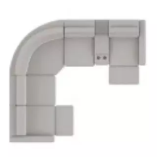 Layout C: Six Piece Reclining Sectional. 117" x 104"