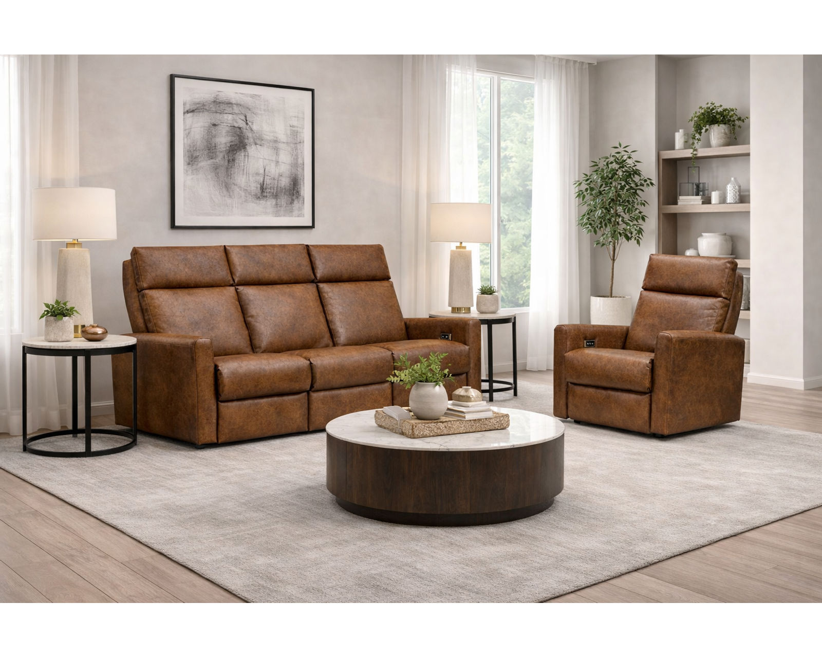 Lillian 73" Reclining Sofa (+140 leathers) - Comfort You Can Feel. Quality You Can Trust.