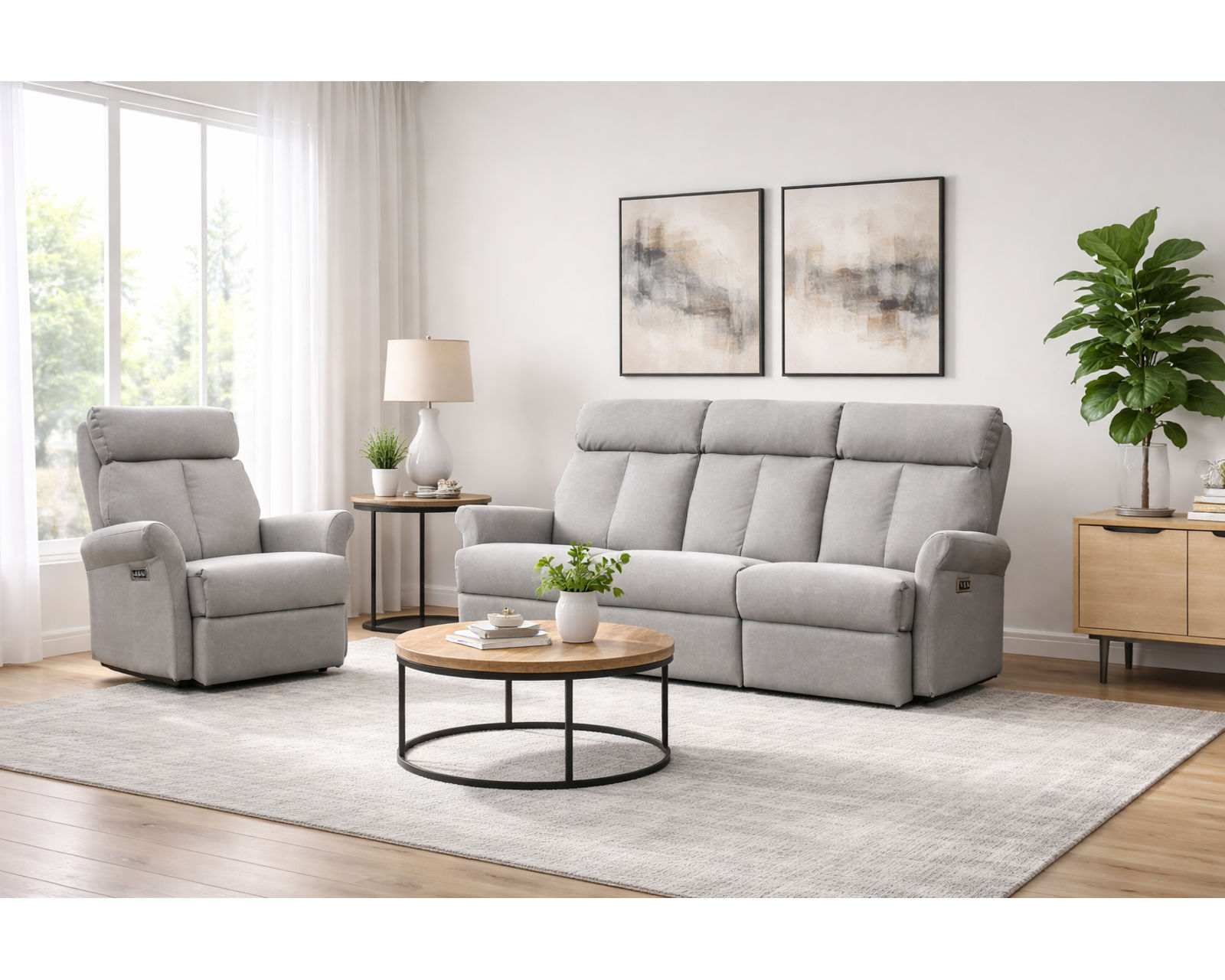 Lisiana 75" Reclining Sofa (+140 leathers) - Your Style, Your Comfort, Your Price Point