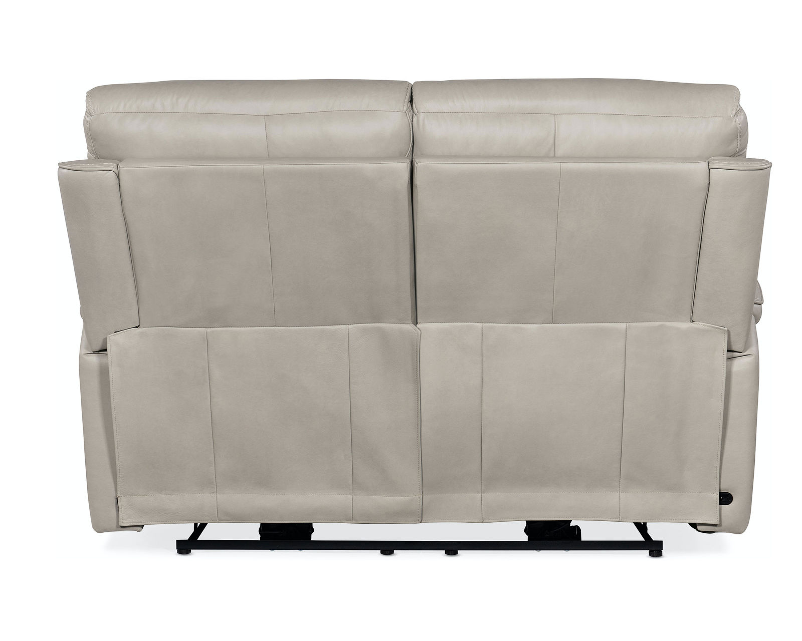 Lyra Zero Gravity Power Loveseat with Power Headrest (Ash) In stock - Covered in the Sahara Ash semi-aniline top-grain leather.