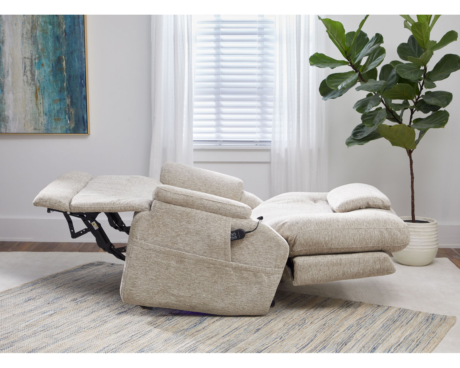 Zecliner 1092 Triple Power Lift Sleep Recliner with Heat and Massage (6' 0" and taller) in stock - Zero Gravity recline