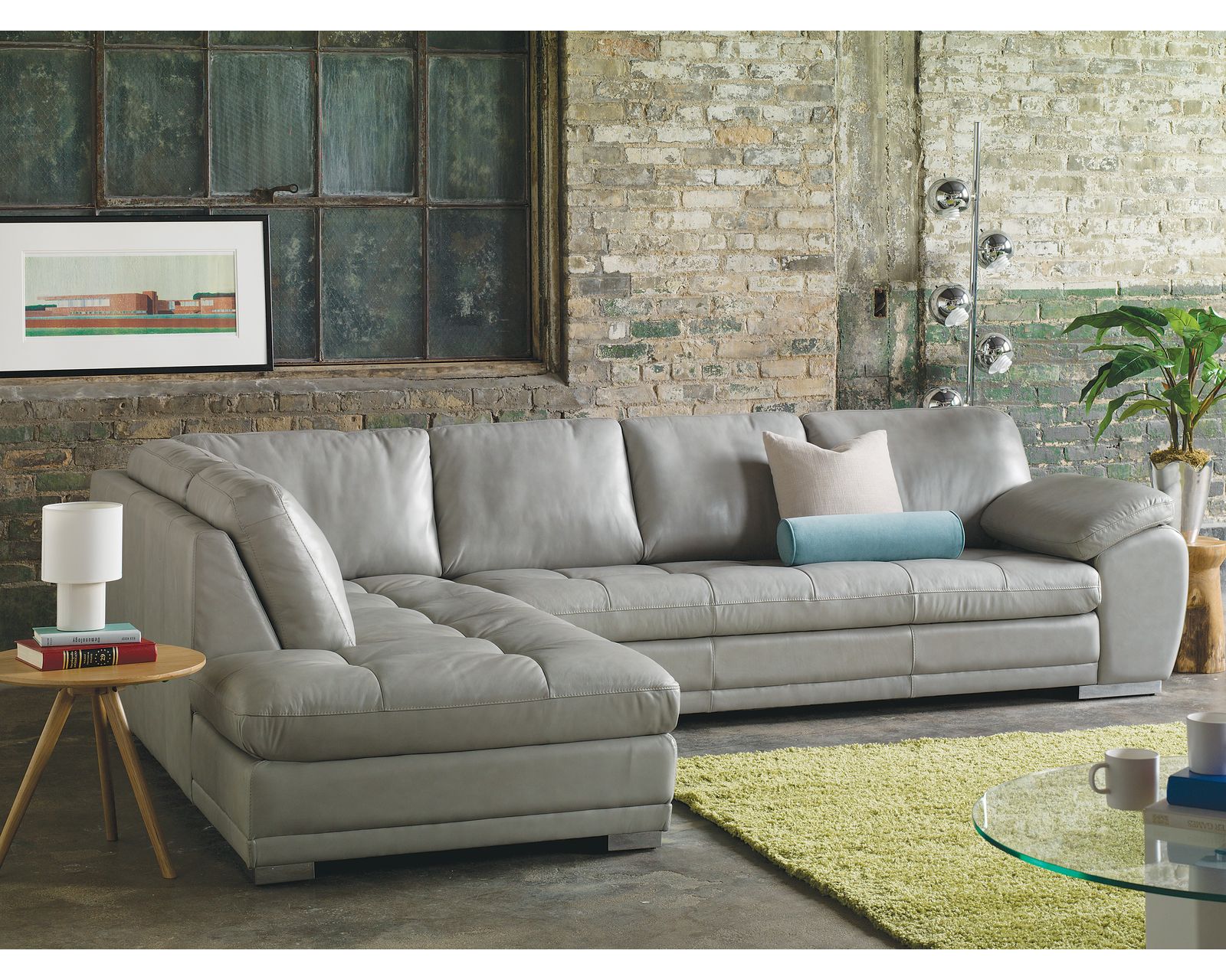 Miami 77319 Sectional (+50 fabrics) - Layout A: Two Piece Sectional 88" x 126"