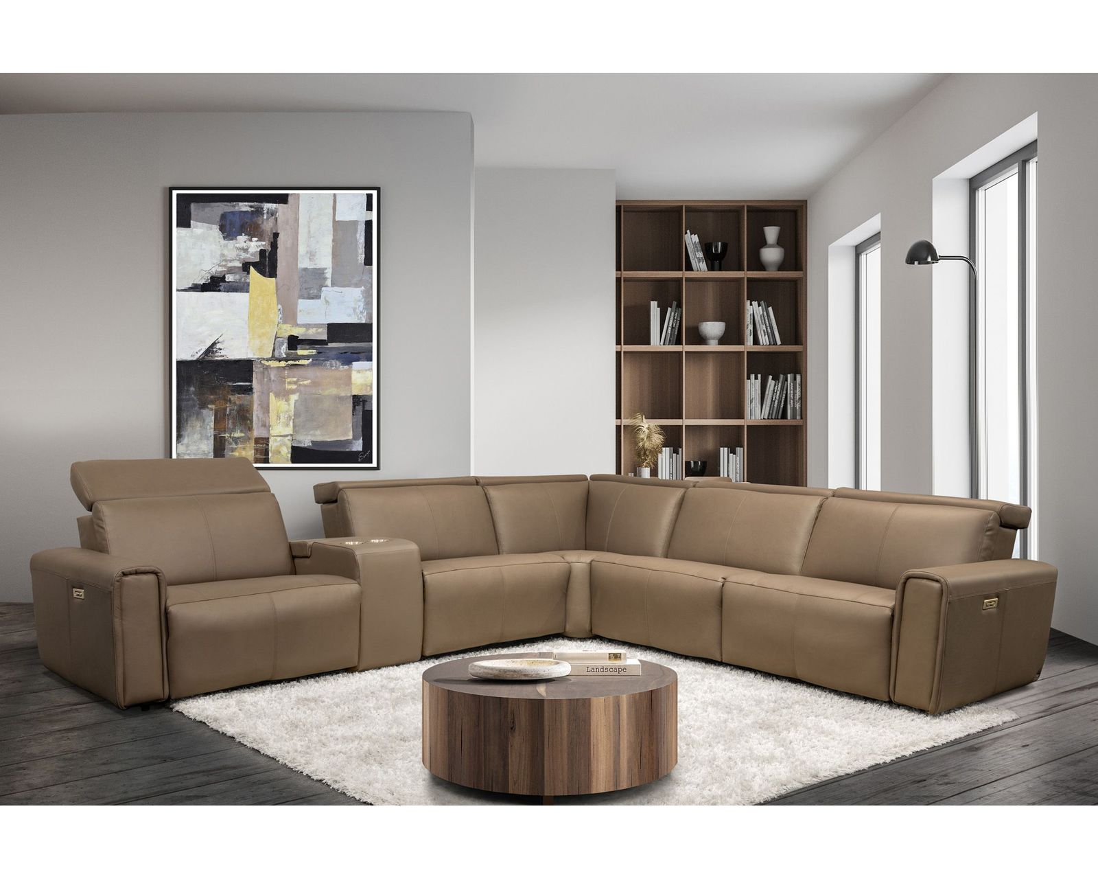 Nya 3099 Power Headrest Power Reclining Sectional (standard and wide seat widths) +140 leathers - Premium Comfort Without Compromise