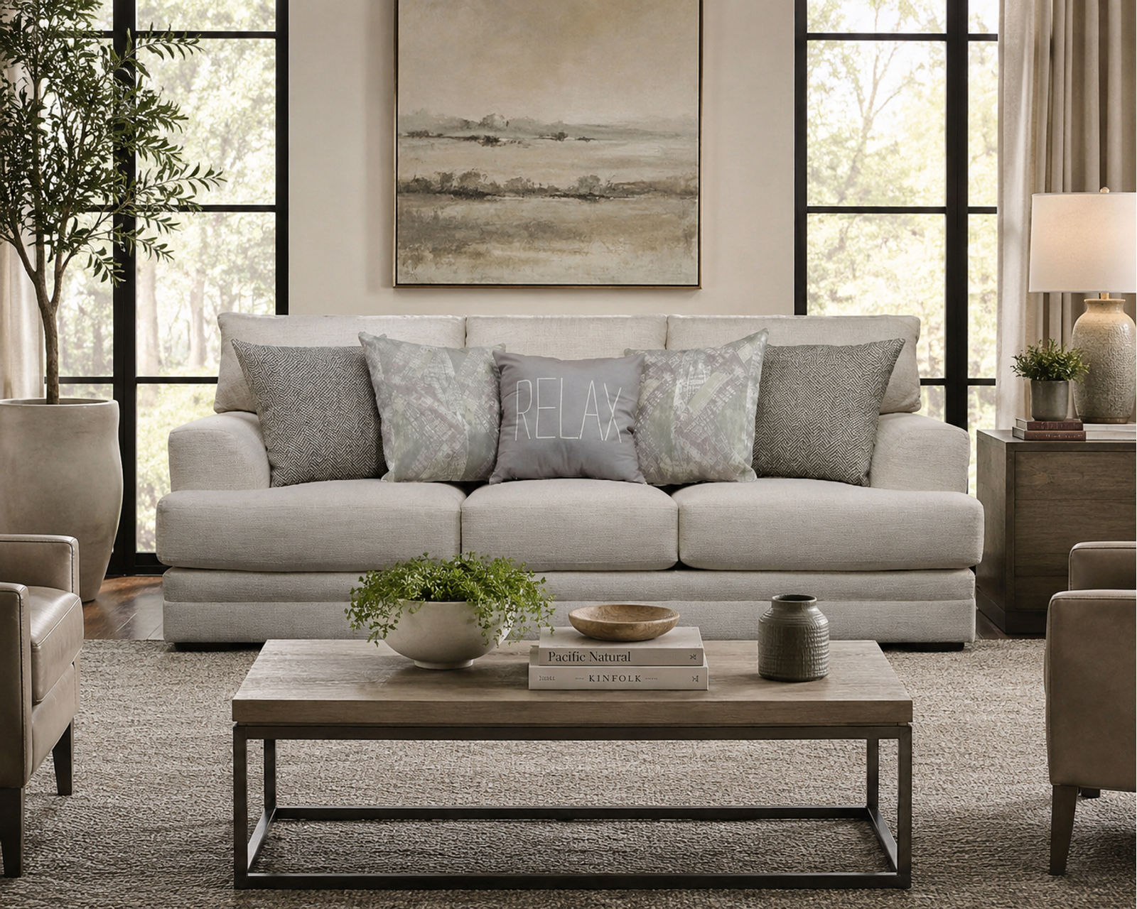 Zeller 93" Sofa (includes pillows)
