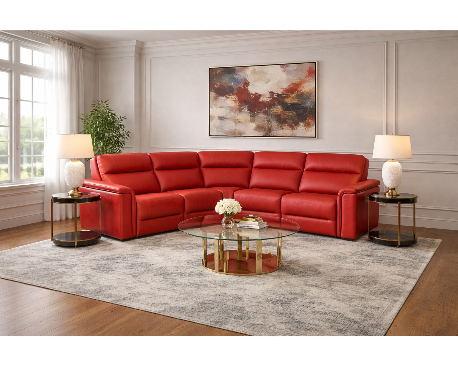 Kellan 4062 Power Headrest Power Reclining Sectional (standard and wide seat widths) +140 leathers - Endless Custom Options. One Perfect Fit.