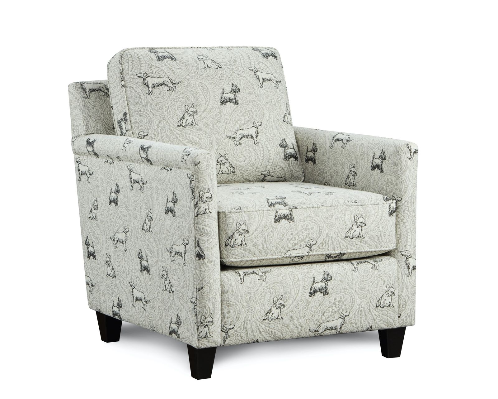 Homecoming Stone Three Piece Chaise Sectional (performance fabric) 96" x 140" - Biscuit Iron Accent Chair - performance fabric
