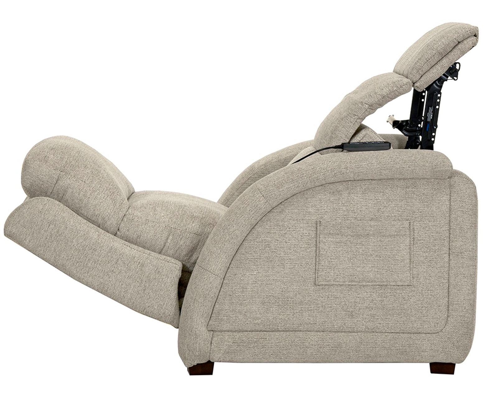 Nirvana Power Headrest Power Lay Flat Recliner with Lumbar, Dual Motor & Zero Gravity Advanced Wellness Comfort Therapeutic Massage & Nanobionic Performance Fabric (2 colors) - Nirvana Lay Flat Zero Gravity Power Headrest Power Recliner with Lumbar (dual motors)