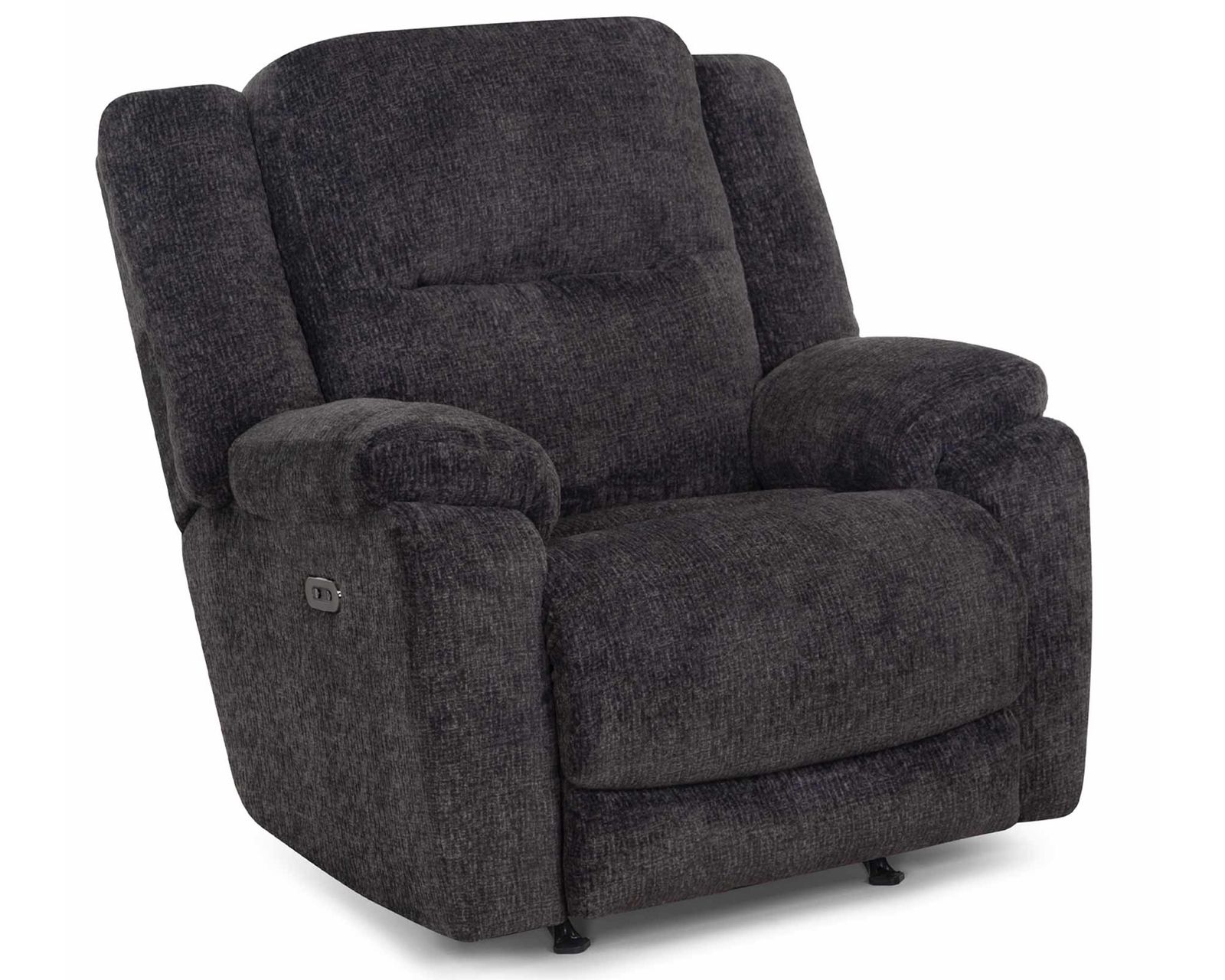 Heston 90" Reclining Sofa with Drop-Down Table & Cupholders (Plush Comfort. Smart Convenience. Designed Around the Way You Relax) - Shown in Durable Polyester Color Graphite