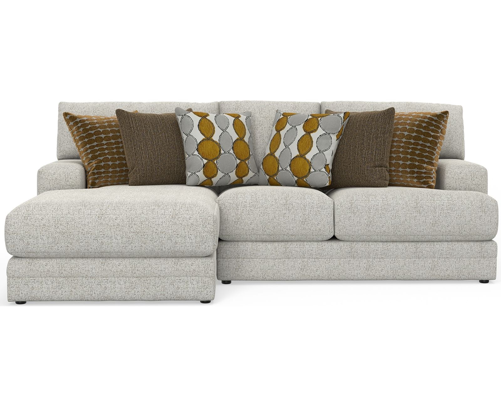 Tori 2240 Modular Sectional (Includes all pillows) - Layout A: Two Piece Sectional 68" x 103"
