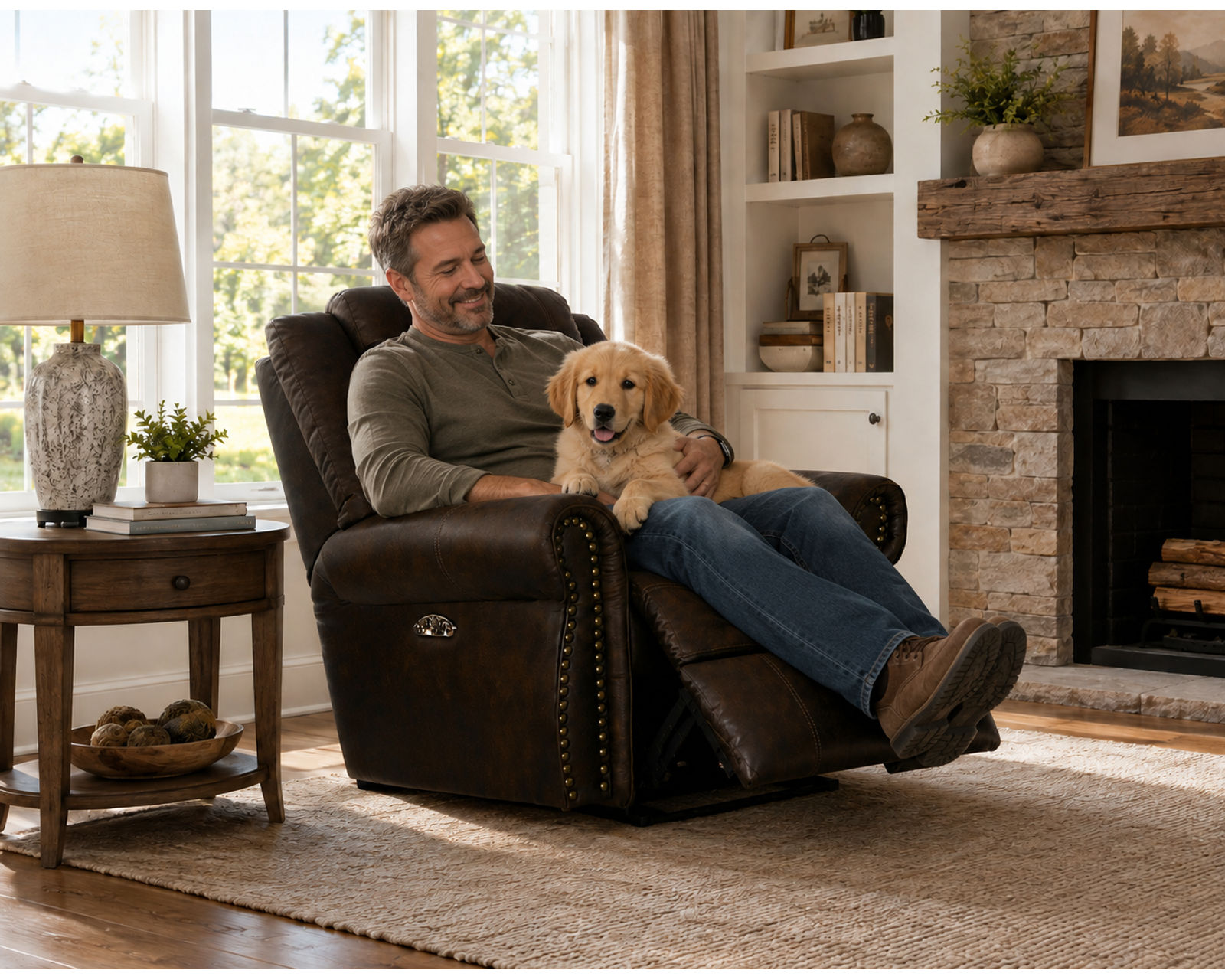 Pickett 90" Double Reclining Sofa (includes pillows) IN STOCK - The Comfort You Deserve. The Quality You Expect.
