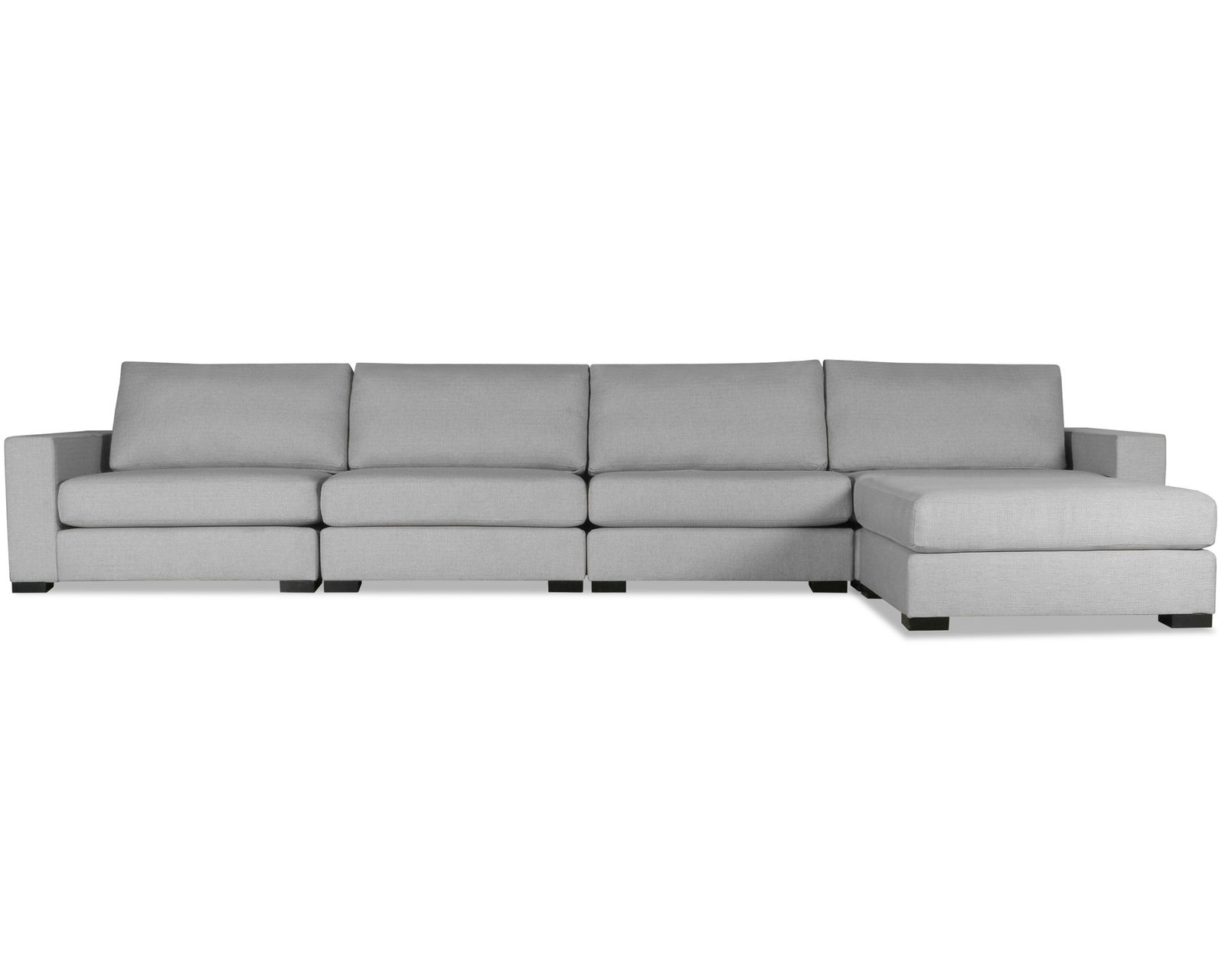 Veranda 5 Pieces Modular Sectional w/ Chaise Left or Right (3 Colors Available) - Veranda 5 Pieces Modular Sectional w/ Chaise Left or Right  in Grey