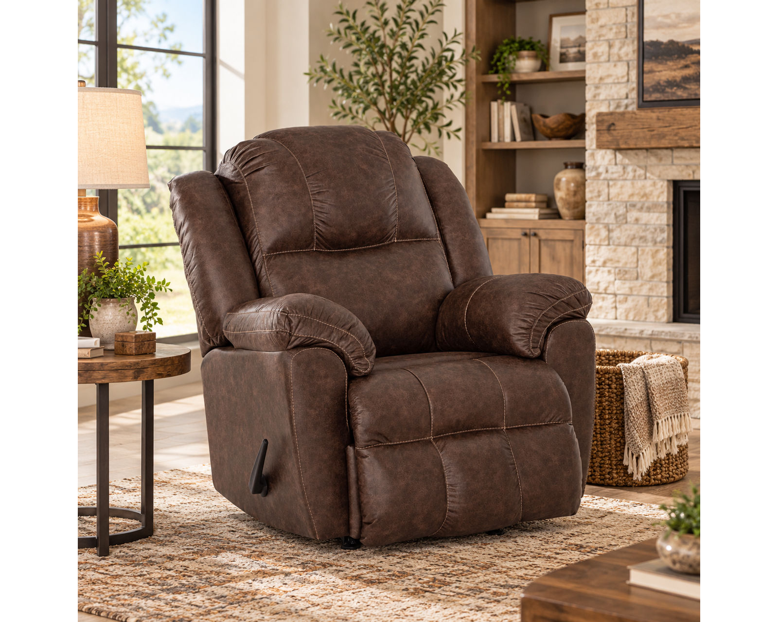 Castello 92" Reclining Sofa Walnut (A Best-Selling Favorite. Plush Comfort with a Distinctive Crowned Design) - Power Recline with USB Charging Available