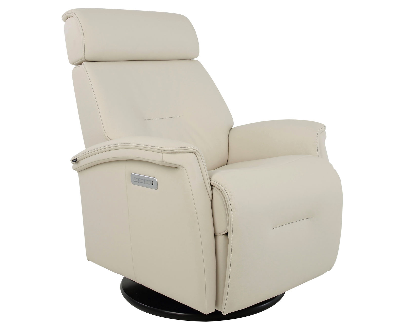 Rome Triple Power Swivel Glider Recliner Ivory (In stock - Fast shipping)