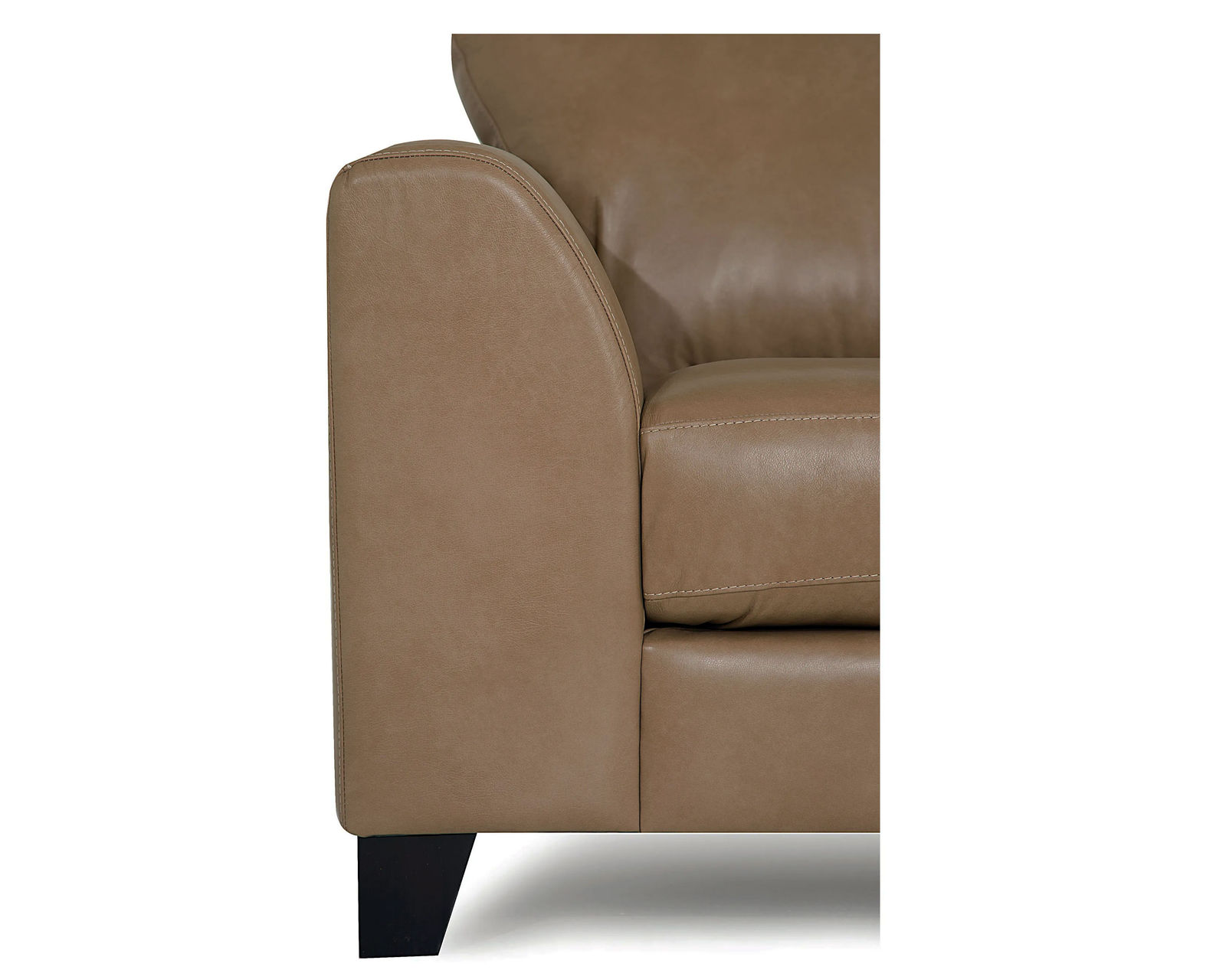 Juno 77494 Sofa (81" or 87") +100 leathers - Comes standard with an Espresso finish wood leg