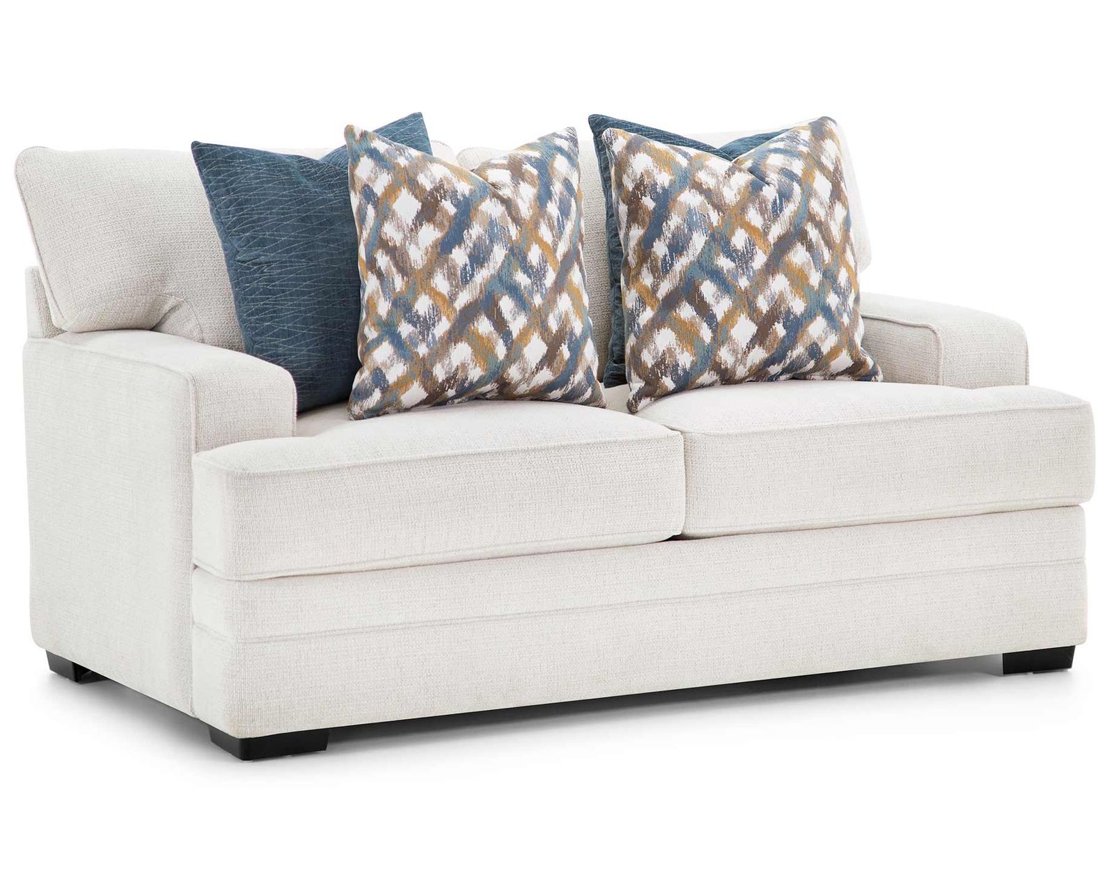 Rowan 101.5" Extra Wide Sofa (Grand-Scale Comfort with an Effortlessly Refined Look) - Shown in a Luxurious Polyester Fabric Called Snow