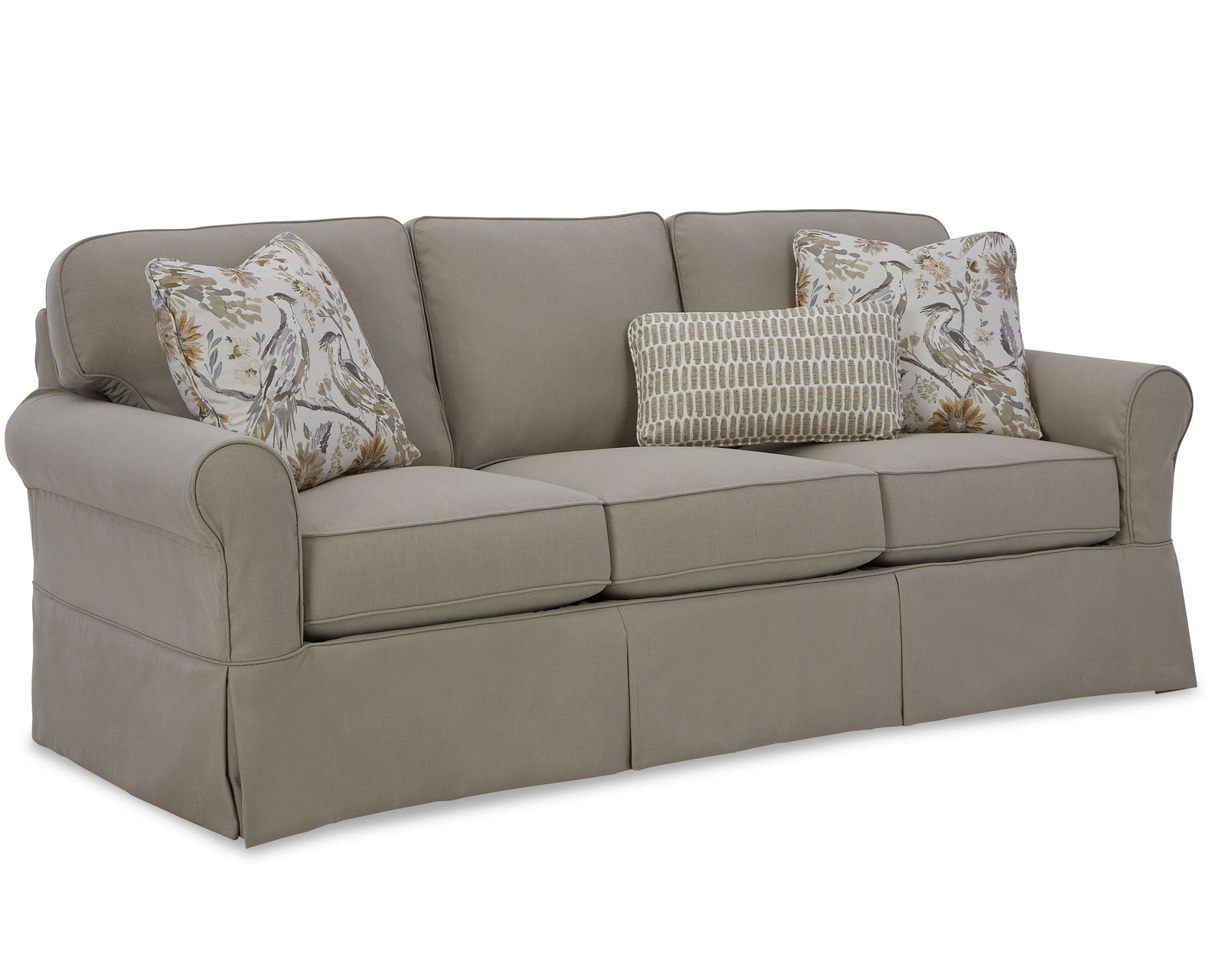 James 86" Slipcover Sofa (Colors Available) 9174 -  Plush Blend Down seat cushions, two Blend Down toss pillows, and one kidney pillow Included