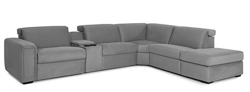 Layout I:  Five Piece Sectional 124" x 138"