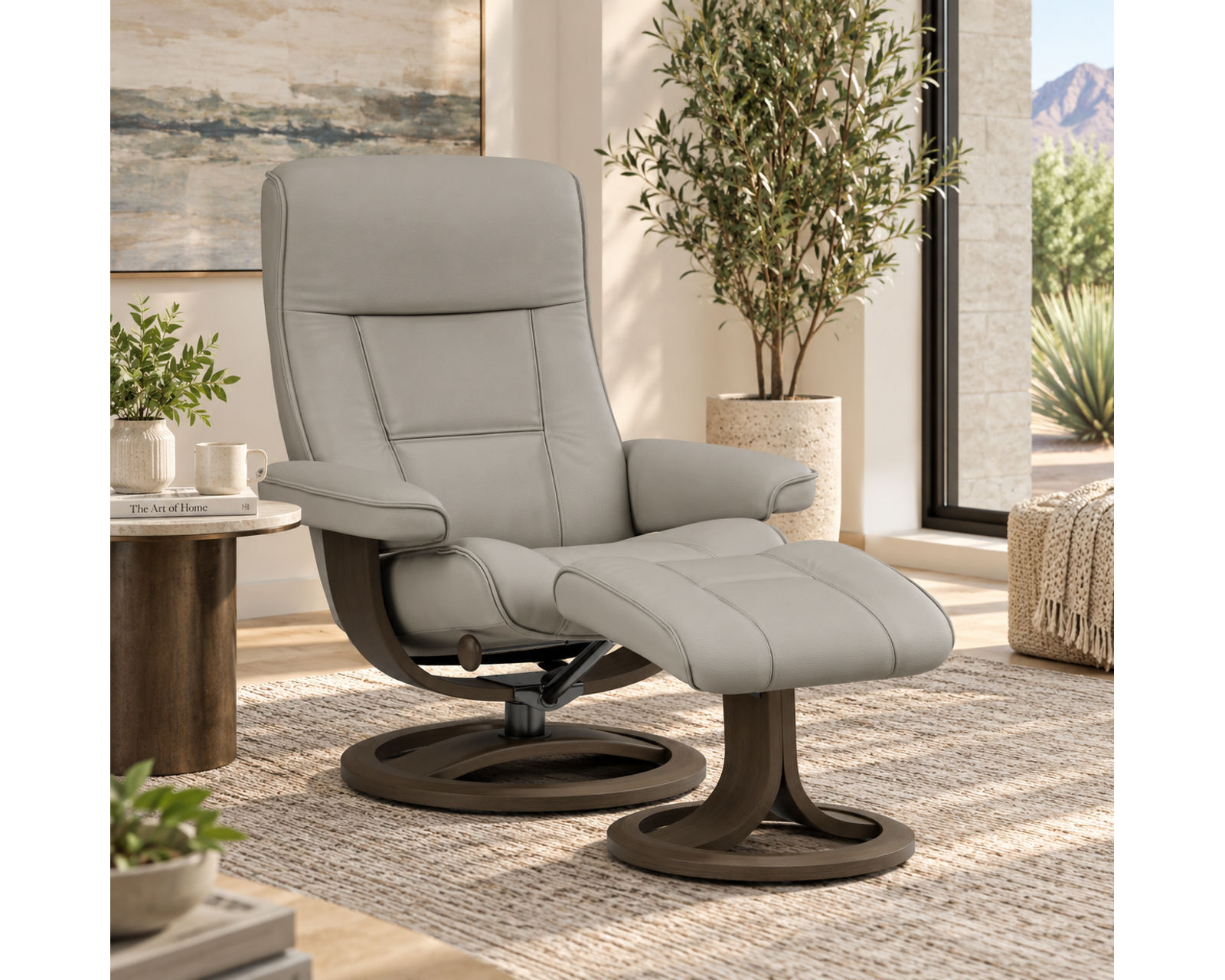 Nordic 21 Reclining Chair & Ottoman (IN STOCK) Iconic Scandinavian Comfort. Designed Around You - Available in Standard or Large Size