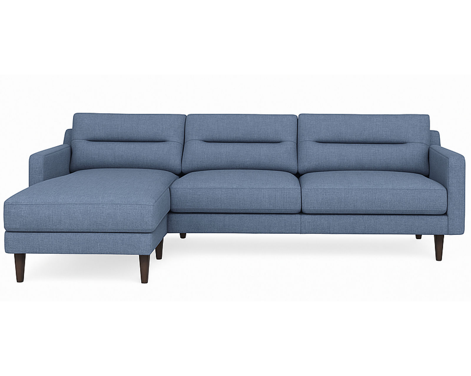 Remi 77159 Chaise Sectional (101" x 60") +50 fabrics - Layout B: Two Piece Sectional 60" x 101"