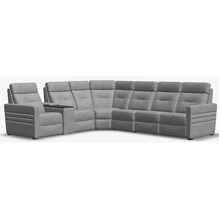 Layout B: Four Piece Reclining Sectional 111" x 123" (2 recliners