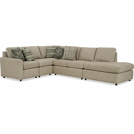 Layout I: Five Piece Sectional 91" x 131"