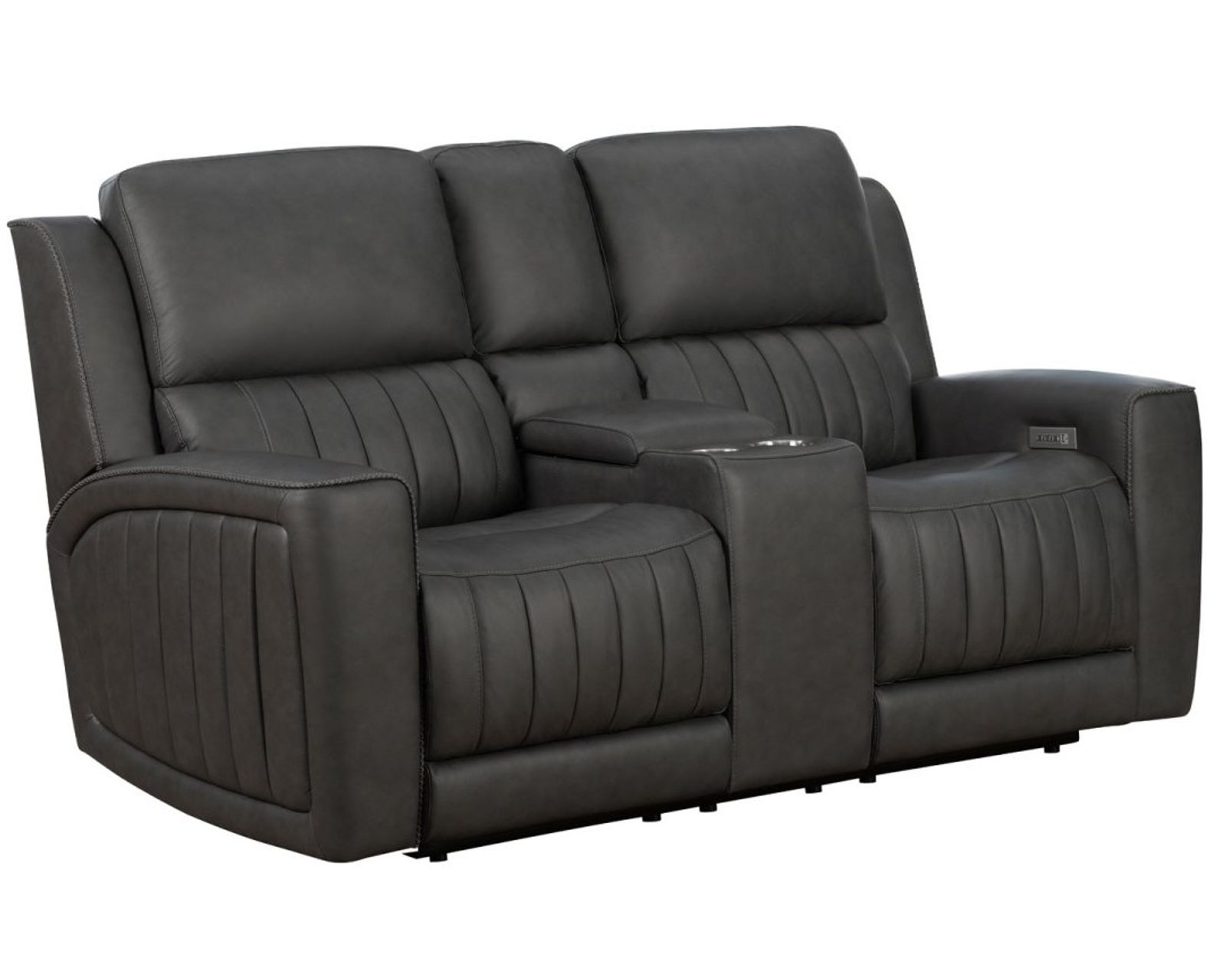 Pierce 87" Zero Gravity Power Reclining Sofa w/Power Head Rests, Power Lumbar & Drop Down Table w/2 Cup Holders (Gray) In stock