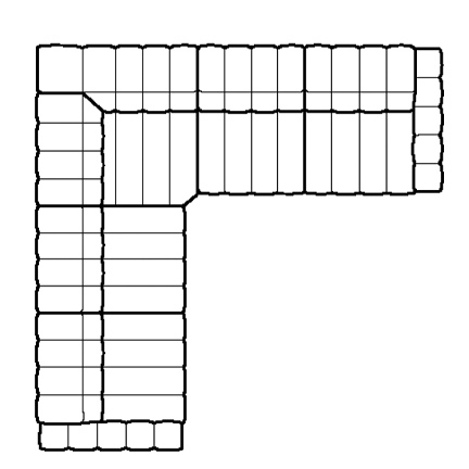Layout G: Five Piece Sectional 117" x 117"